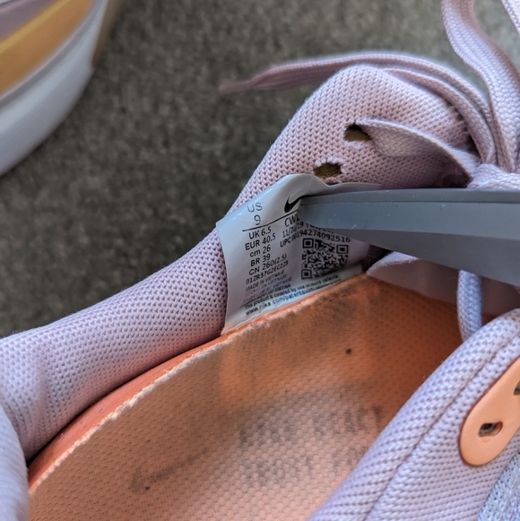 Nike react miller pink sunning shoes sneakers women's 9 - Picture 8 of 8